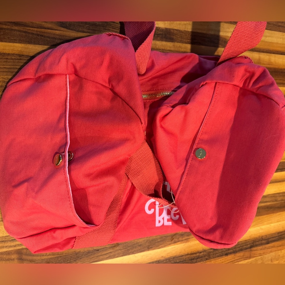 Red & Pink Duffle Tote Bag - Picture 3 of 9